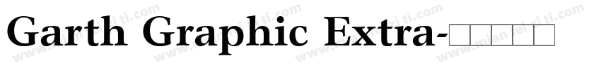 Garth Graphic Extra字体转换
